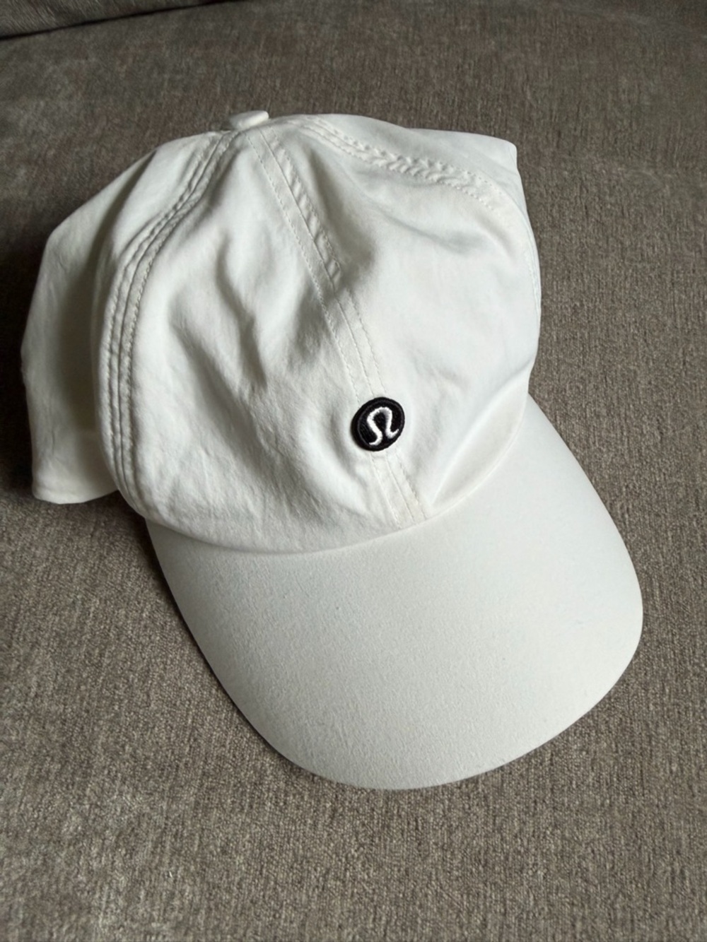lululemon athletica White Baseball Hat with Logo